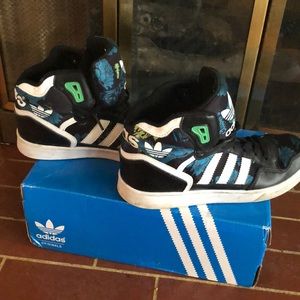 Adidas flower design high top